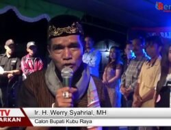 Werry Syahrial Puji Putra-Putri Kubu Raya Miliki Bakat Menyanyi