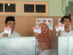 Coblos di TPS 10, Hamzah Iktiar dan Tawakal