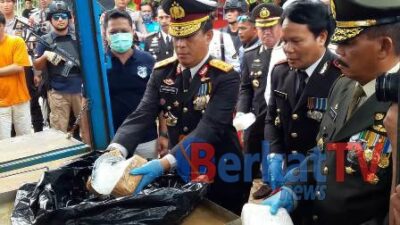 Polda Kalbar Jamin Pemusnahan Narkoba Barang Asli