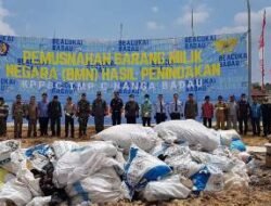 Bea Cukai Badau Musnahkan BMN