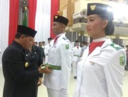 29 Orang Paskibraka Dikukuhkan, Ini Pesan Bupati Paolus Hadi