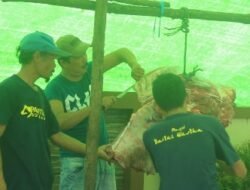 Panitia di Gang Sederhana Siapkan Kupon Salurkan Daging Kurban