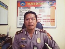 Polsek Entikong Turunkan Kekuatan Penuh Amankan Pilpres dan Pileg