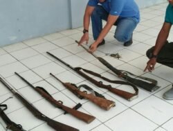 Korem 102/Pjg Terima 7 Pucuk Senpi