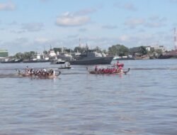Sultan Pontianak Apresiasi Dragon Boat Danlantamal XII Cup