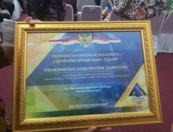 Pemkab Sanggau Dapat Penghargaan WTP dari Menteri Keuangan