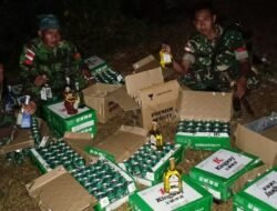 Jelang Natal Ratusan Miras Ilegal Diselundupkan dari Jalur Tikus
