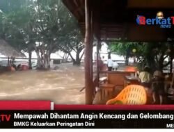 Mempawah Dihantam Angin Kencang dan Gelombang Tinggi