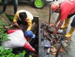 Tim Ampibi Bersihkan Drainase di Sanggau. Bahkan Ada yang Menyelam