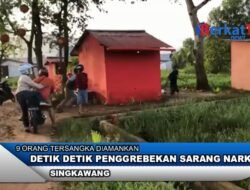Detik-detik Penggrebekan Sarang Narkoba di Singkawang