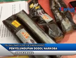 Penyelundupan Dodol Narkoba di Lapas Klas II B Singkawang