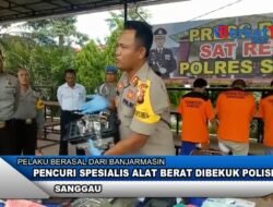 Pencuri Spesialis Alat Berat Dibekuk Polisi