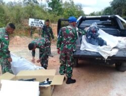 Satgas Pamtas Kembali Gagalkan Penyelundupan Tiga Unit Mesin Speedboat di Badau