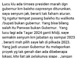 Ini Dikatakan Sutarmidji Soal Postingan Politik di Facebook