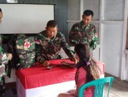 Peduli Kesehatan Warga, Satgas TMMD Gelar Pengobatan Gratis