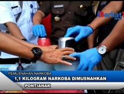 1,1 Kilogram Narkoba Dimusnahkan