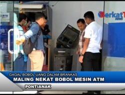 Maling Nekat Bobol Mesin ATM