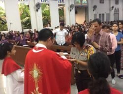 Ikuti Misa Paskah, Wakapolda Kalbar: Kedamaian Anugrah Tuhan