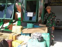 Satgas Pamtas Amankan Mobil Selundupkan Barang dari Malaysia