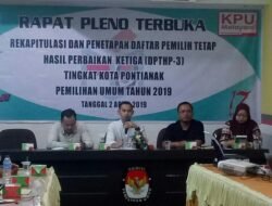 Ketiga Kalinya KPU Tetapkan DPTHP. Di Pontianak Berjumlah 458.889 Pemilih