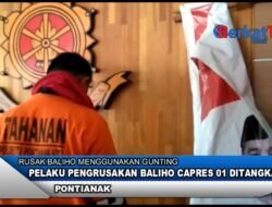 Pelaku Pengrusakan Baliho Capres 01 Ditangkap