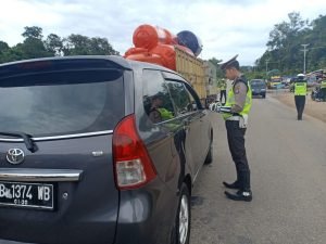 Laka Lantas di Batang Tarang Tinggi, Razia Tilang 26 Kendaraan