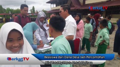 Beasiswa dari Dana Desa Layak Dijadikan Percontohan