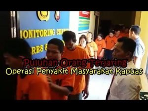 Puluhan Orang Terjaring Operasi Pekat Kapuas di Singkawang