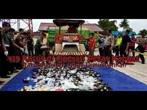 Polres Sintang Terbanyak Ungkap Kasus Pekat Kapuas