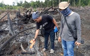 Polisi Tindak Tegas Seorang Kades di Ketapang Membakar Lahan