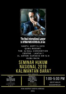 Seminar Hukum Nasional di Kalbar Hadirkan Hotman Paris