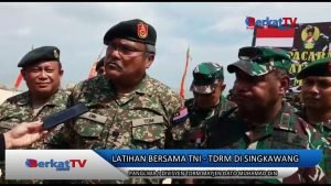 Latihan Bersama TNI – TDRM di Singkawang Ditutup