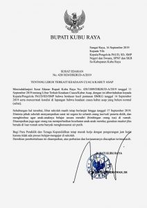 Muda Perpanjang Sekolah di Kubu Raya Libur Dua Hari