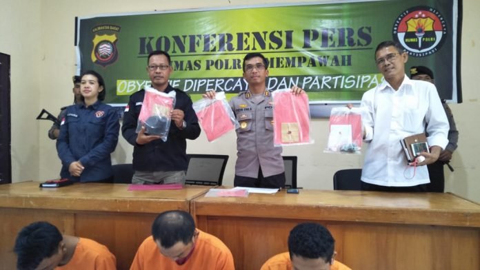 kapolres mpw pers rilis penangkapan sabu