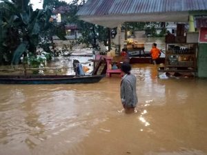 Akses Jalan Tiga Desa Terputus Diterjang Banjir