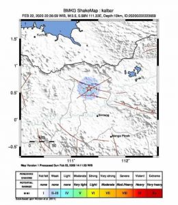 Sintang Diguncang Gempa Bumi