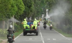 Polres Mempawah Sulap Mobil Patroli Disinfektan