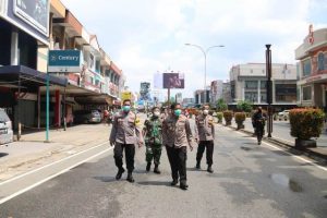 Jalan Gajahmada Sepi Mobilitas Lalu Lintas