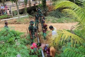 Ditengah Pandemi Corona, Kodam XII/Tpr Selesaikan TMMD Ke-107 di Tiga Wilayah
