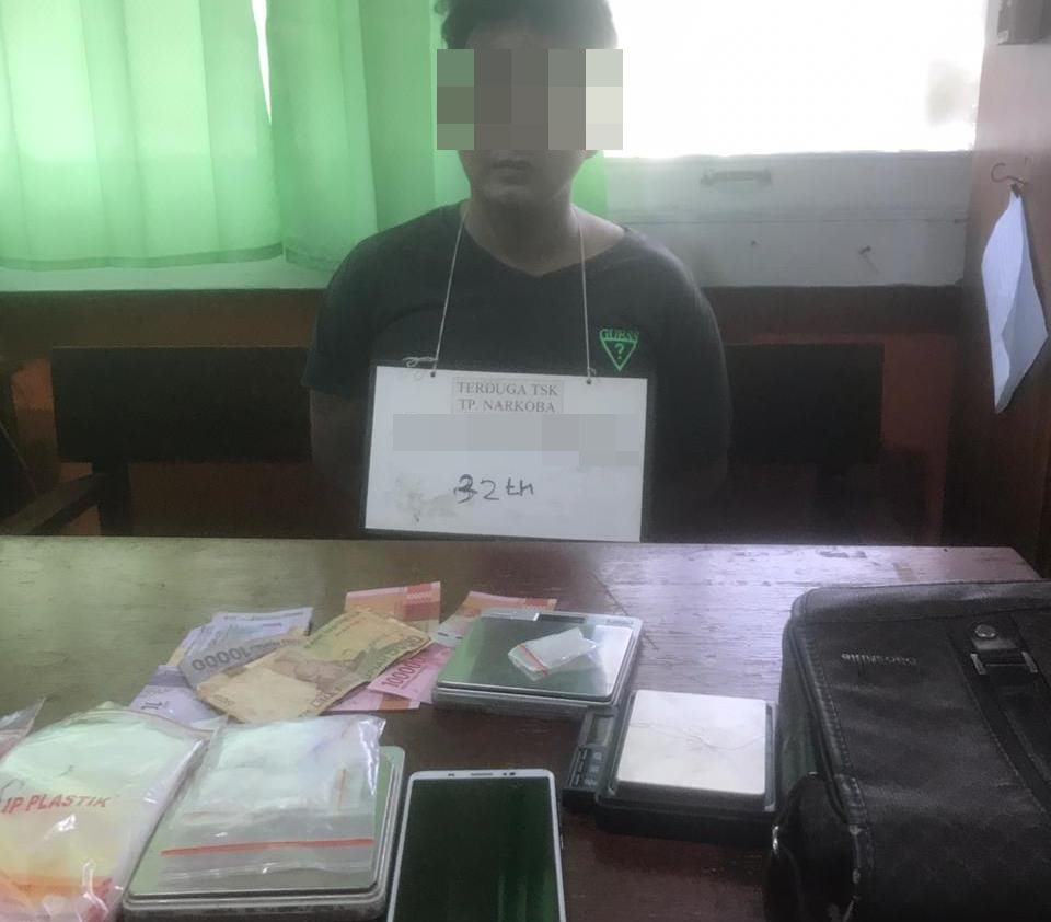 Pengedar Narkoba Ditangkap, Sabu 30 Gram Diamankan