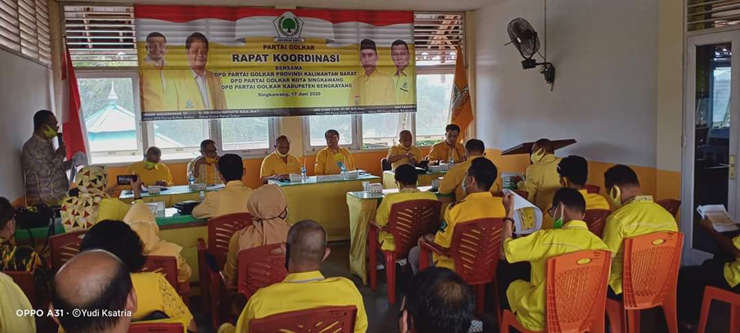 DPD Partai Golkar Kalbar rakor di Singkawang untuk menyolidkan pengurus dan elemen di Pilkada Sambas dan Bengkayang