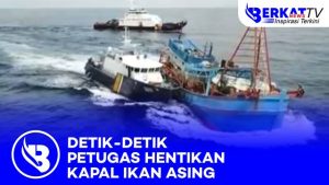 Detik-detik Petugas KKP Hentikan Kapal Vietnam Mencuri di Natuna