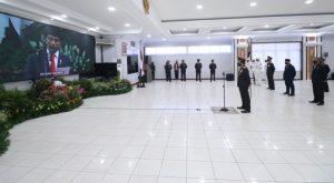 Jokowi Pimpin Upacara HUT Bhayangkara Secara Virtual