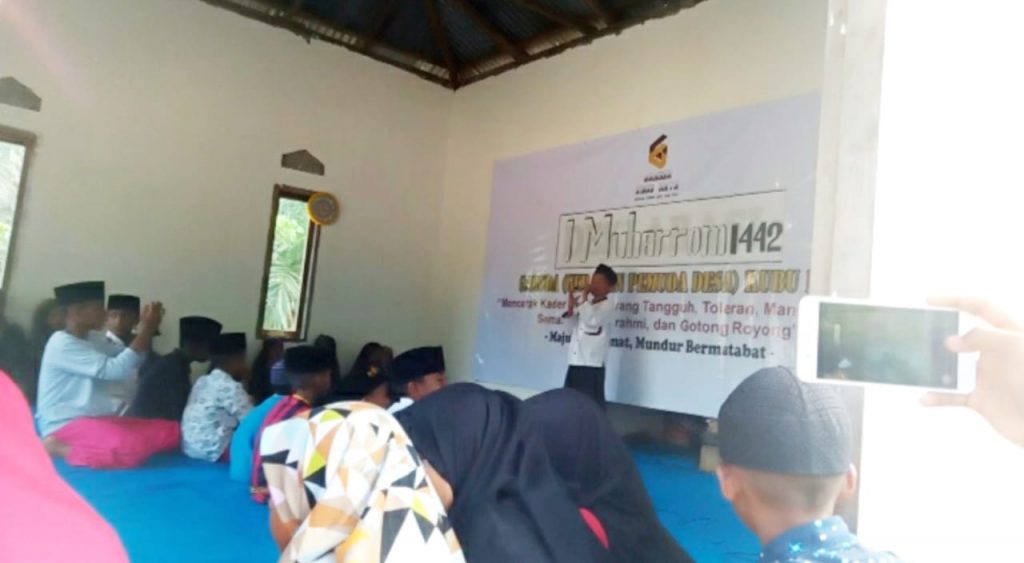 Peserta lomba yang diikuti berbagai anak-anak untuk memeriahkan bulan Muharram yang digelar oleh Garuda Bengkarek.