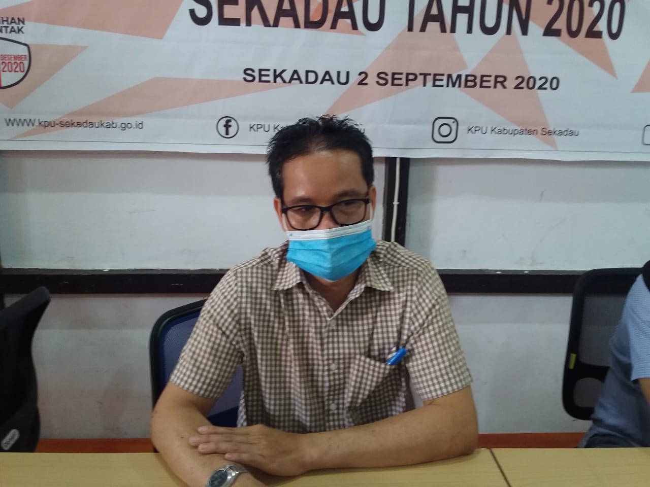 Ketua KPU Sekadau Drianus Saban