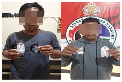 Dua pengedar yang beroperasi di wilayah Sui Ambawang berhasil dibekuk Satresnarkoba Polres Kubu Raya.