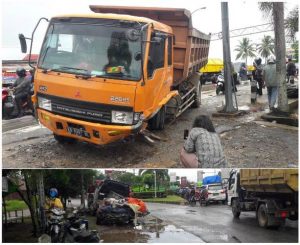 Rem Fuso Blong, Akibatkan Tabrakan Beruntun dan Dua Pengendara Tewas