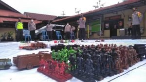 Polresta Gelar Tactical Floor Game Malam Tahun Baru