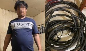 Dua Pemuda Nekat Mencuri Kabel Beraliran Listrik