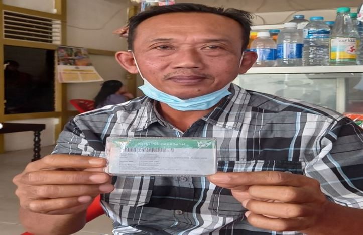 Subidyo Utomo (54) warga kelurahan Kuala, Kota Singkawang peserta JKN KIS yang telah merasakan manfaatnya untuk perlindungan kesehatan.